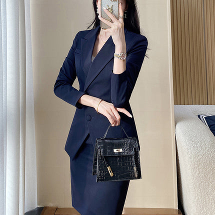 Professional suit suit women's spring and autumn new fashion commuter workplace formal suit hotel front desk manager work clothes