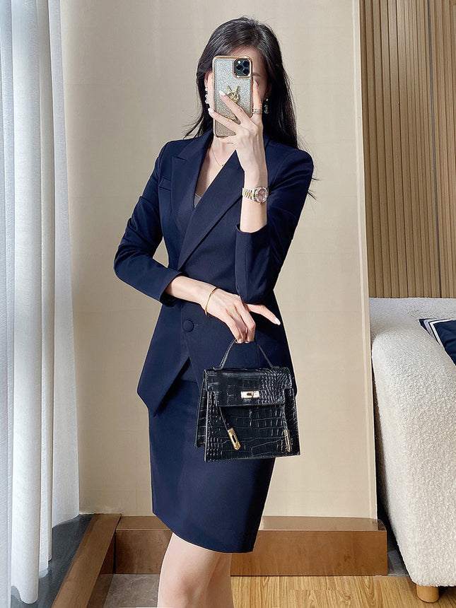 Professional suit suit women's spring and autumn new fashion commuter workplace formal suit hotel front desk manager work clothes