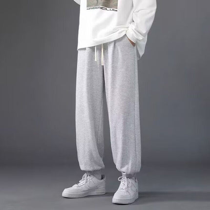 Cross-border wholesale plus size toe pants men's loose tide brand spring and summer thin trend Joker sports casual pants