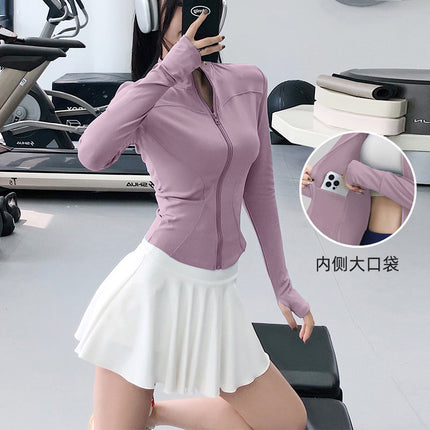 Yoga Clothing Sports Suit for Women 2026 New Style Long-Sleeved Jacket Top High-End Outdoor Casual Running Training Clothing