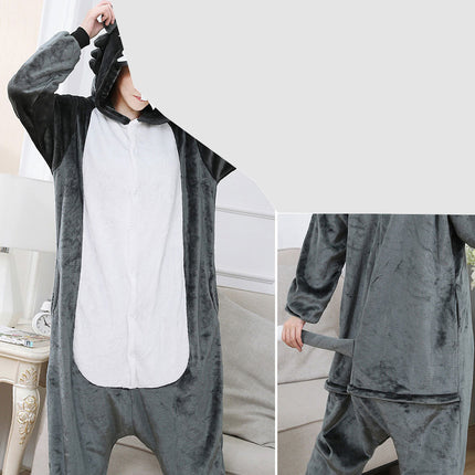 Cross-Border Cartoon One-Piece Pajamas Animal Flannel Winter Thickened Cross-Border Dinosaur Pegasus Tiger Unicorn
