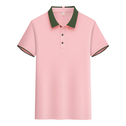 New POLO Advertising Shirt Waiter Work Clothes T-Shirt Short Sleeve Summer Hot Pot Barbecue Milk Tea Hotel Foil Print