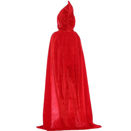 Amazon Hot Sale Halloween Cloak Poncho Witch Wizard Cloak Children Adult Velvet Gold Velvet Cloak