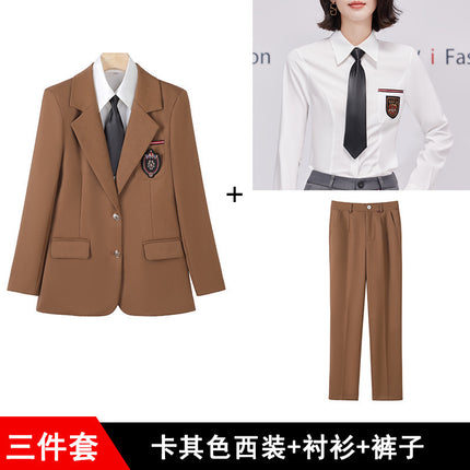 Autumn Clothes Kindergarten Teachers Garden Clothes Work Clothes College Style Fashion Temperament Uniform Kindergarten Teachers Business Clothes Suit suit