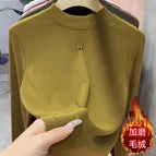 Mustard yellow with brushed thread / M