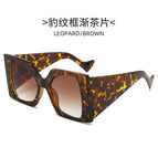 Leopard print frame gradually tea piece
