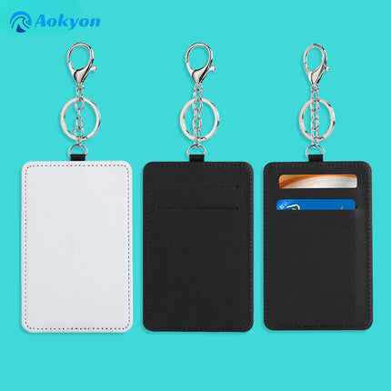 Heat Transfer Sublimation Traffic Card Holder Work Id Card Holder with Printable Designs, Keychain, White Disney Card Holder