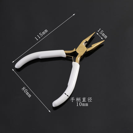 Gold-Plated Needle-Nose Pliers, Diagonal Pliers, Jewelry Tools, Cutting Pliers, DIY Accessories, Handmade Bracelets, Necklaces, Gold-Colored Pliers