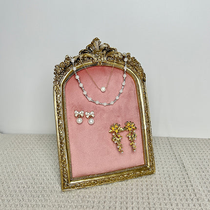 in stock new resin photo frame Nordic style cloth jewelry storage necklace earrings display stand shooting props wholesale