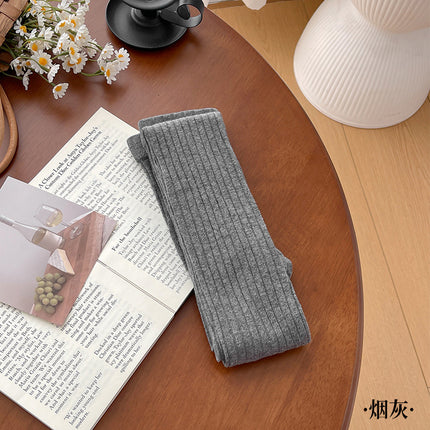 2025 new cotton wide dark gray leggings women's spring and autumn explosions light gray soot color slim pantyhose