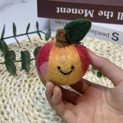 Nepalese Handmade Wool Felt Finished Vegetable and Fruit Bag Pendant Cute Bread Keychain Creative Decoration