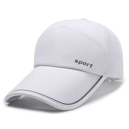 Summer new outdoor extended eaves quick-drying baseball cap men's and women's sunshade sunscreen cap breathable net cap casual cap