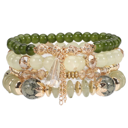 European and American Cross-Border Hot-Selling New Bohemian Bracelets Creative Tassel Multi-Layer Beaded Bracelets Fashion Jewelry