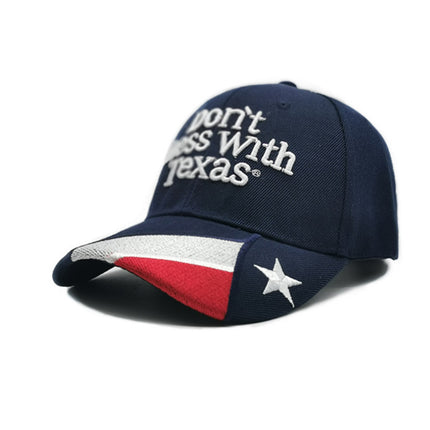 Men's baseball cap 3D embroidered peaked cap hat female outdoor sun hat sun protection hat Amazon cross-border hot sale