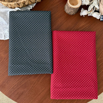 Cotton 21-Count Twill Digital Direct Printing Fabric Korean Polka Dot Small Clear Floral Cloth Pants Bag DIY