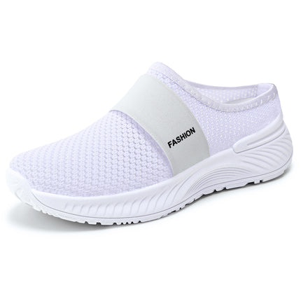 Half-Slip Summer Popular Casual Shoes, Breathable and Not Stuffy, Mesh Shoes, Slip-On Slippers, Soft Soles That Don'T Tire Your Feet, Lazy Shoes