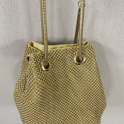 Cross-Border New Fashion Bucket Bag Banquet Dress Evening Bag Rhinestone Women's Trendy Diamond-Encrusted Handbag Evening Wear