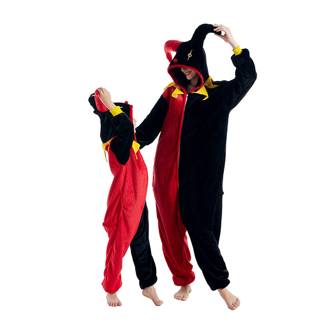 Autumn and Winter Flannel Toilet Edition Animal Cartoon One-piece Pajamas New Clown Performance Warm Home Clothes Mixed Batch