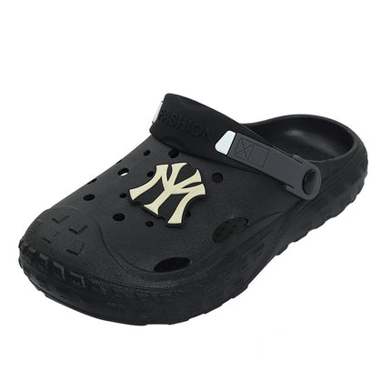 Croc Shoes Men's Soft Summer Non-Smell Non-Sound Outer Wear Non-Slip Anti-Odor Thick-Soled Sandals Breathable Soft Wear-Resistant Clogs