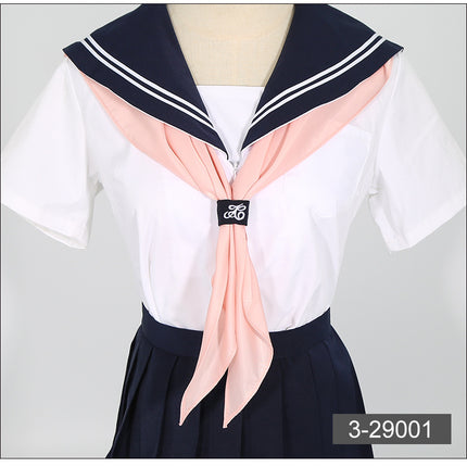 Triangle towel jk sailor suit scarf hand-made solid color Japanese JK uniform large bow tie women's free ring buckle small wholesale