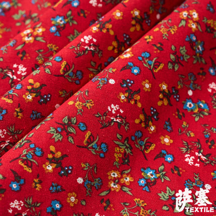 Hemp Cotton Digital Printing Fabric Printing Cotton and Linen Clothing Fabric Vintage Handmade DIY Tablecloth Patchwork Southeast Asia
