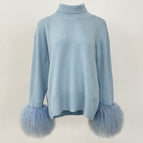 Light blue (beach wool cuffs) / S