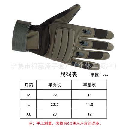 Cross-Border Wholesale Touch Screen Gloves Men's Tactical Gloves Armor Outdoor Mountaineering Cycling Gloves Anti-Wear Sports Gloves