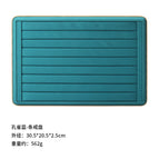 Peacock blue-ring plate 30.5*20.5cm / 1
