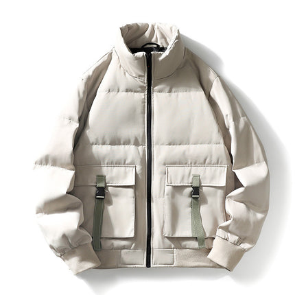 Winter new tooling stand collar down jacket men's M-5XL white duck down one-piece delivery
