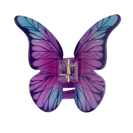 YHJ Hair Accessories New High-end Sense Simulation Butterfly Grab Clip Disc Hair Printing Hairpin Back Head Shark Clip Hair Grab