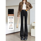 [spring and autumn new style] black trousers - recommended height 162-166cm / 26 (suitable for 40-47.5kg )