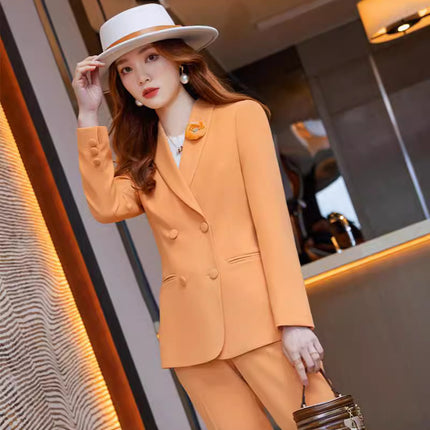 Cross-border spring business attire professional suit women's hotel front desk work clothes women's formal attire beautician work clothes