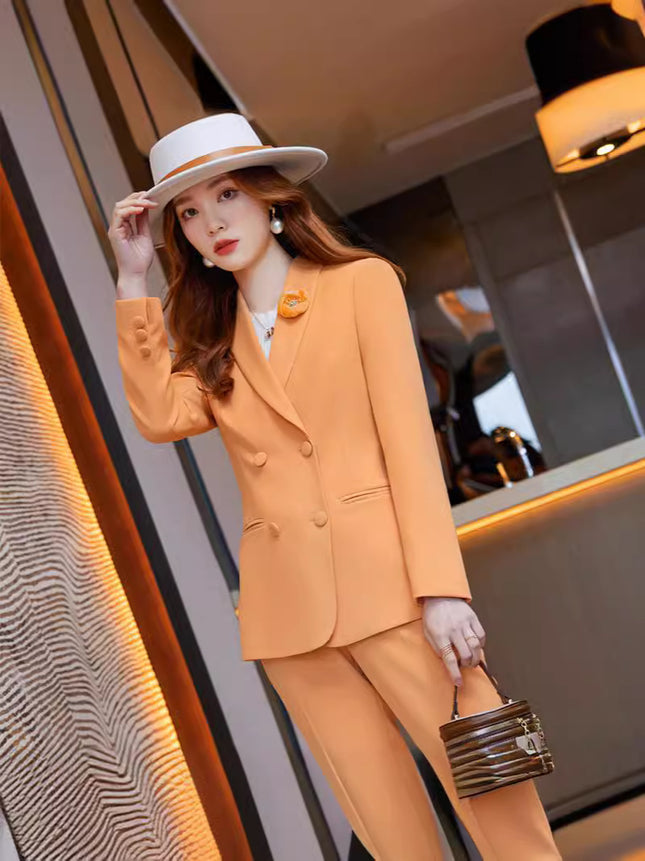 Cross-border spring business attire professional suit women's hotel front desk work clothes women's formal attire beautician work clothes