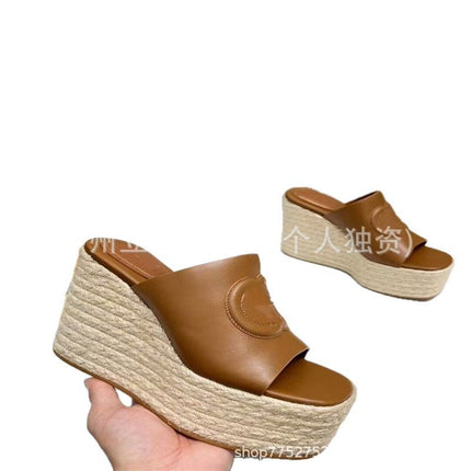 Women's Sandals 2025 Spring and Summer New Korean Style Platform Sole Women's Shoes Thick Sole Round Toe Small Sandals for Women