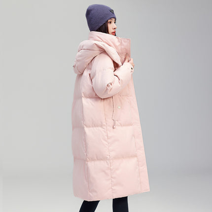 Brand down Jacket Women's Mid-Length Slim Fashion Thickened Winter Coat 2025 New Mid-Length Warm Jacket