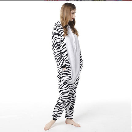 Mixed batch autumn and winter flannel adult cartoon conjoined animal pajamas red dinosaur home clothes toilet thickened wholesale