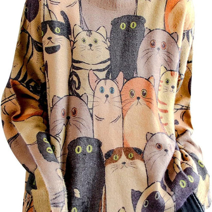 Yzt-Ddmtt Solid Color Mink Fur Printed Sweater, Cross-Border Amazon Best-Selling Model, Exclusively for Cross-Border Sales, Popular Women's Loose Fit