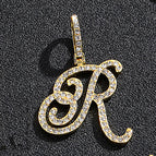 Gold single letter R