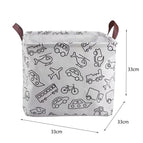 [cotton and linen waterproof/large capacity/foldable] / Square [car] 33*33*33cm