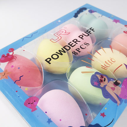 Pvc Boxed Beauty Egg Wholesale Non-Eating Powder Makeup Egg Gourd Sponge Wet and Dry Powder Puff Factory Direct Sale