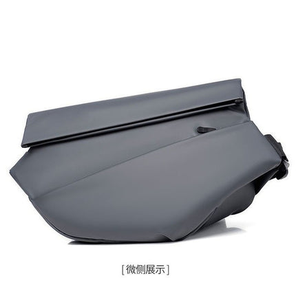 Trendy Brand Men's Functional Crossbody Bag Water-repellent Multifunctional Ipad Chest Bag Portable Motorcycle Trendy Cool Men's Shoulder Bag