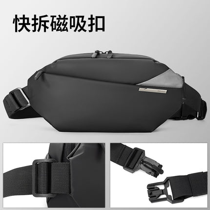 BANQILU New Men's Chest Bag Casual Fashion Crossbody Bag Motorcycle Backpack Riding Waist Bag Sports Shoulder Bag