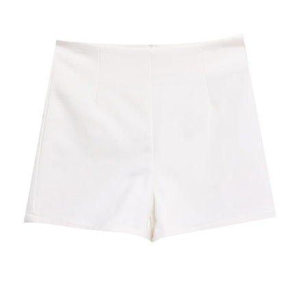 High-Waisted Suit White Ultra-Short Pants for Women 2024 Summer Anti-Exposure Safety Leggings Petite Can Be Worn Outside Hot Pants