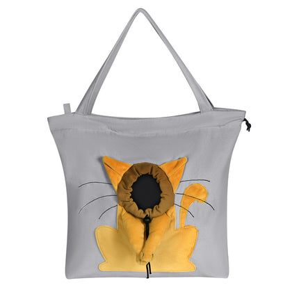 Pet Canvas Bag with Exposed Head, Cat Portable Shoulder Bag, Suitable for Ragdoll Cats and Small Dogs, Portable and Breathable Wholesale