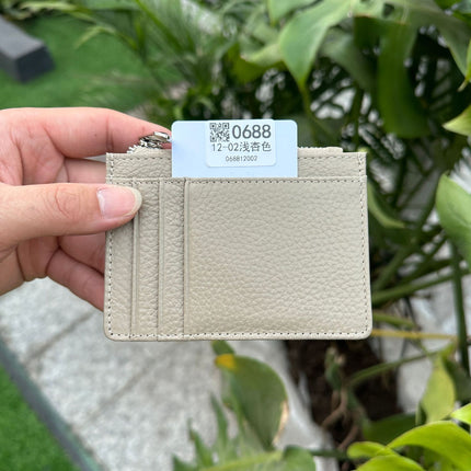 Double-sided Driver's License Multi-card Slot Genuine Leather Zipper Card Bag Top Layer Cowhide Men's Thickened Light Luxury Women's Small Coin Purse Case
