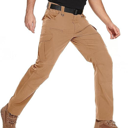 Cross-Border Men's Outdoor Overalls, Multifunctional Tactical Pants with Pockets, Light and Wear-Resistant Men's Pants, Tear-Resistant and Wear-Resistant, Long