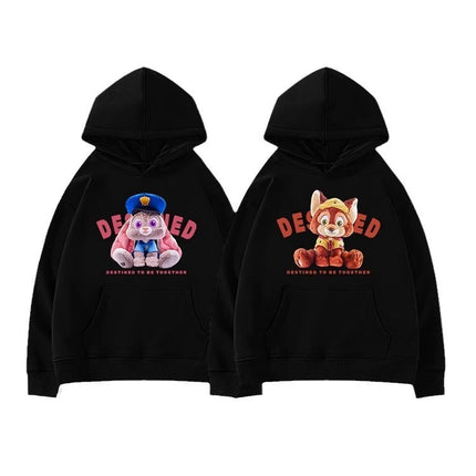 High-grade Pure Cotton Men's and Women's Long-sleeved Top Special Couple Clothing Autumn and Winter fleece-lined Hooded Sweat Fashion Brand Class Clothes