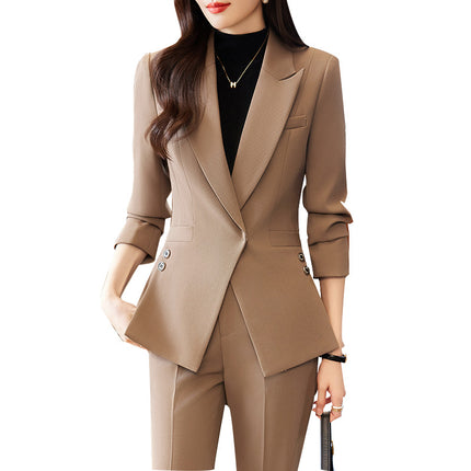 Zihong Zihong High Sense Suit suit Women's 2023 New Autumn Elegant Goddess Fan Fashion Suit 8112
