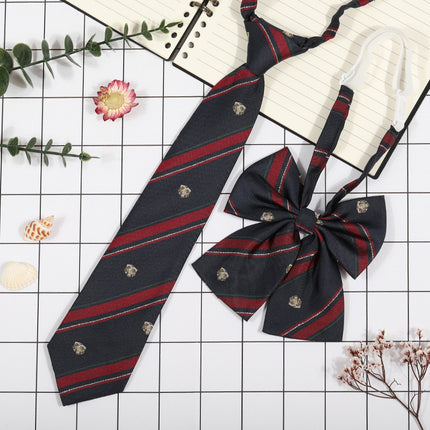 Japanese Plaid JK Tie Tie Set Women's College Style Graduation Photo Free Accessories Korean Style Bow Mariners Suit