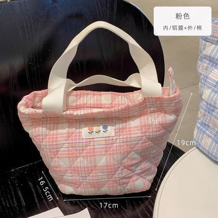 Insulated Lunch Box Bag, Handbag, Thickened Aluminum Foil, Waterproof, for Office Workers, Lunch Bag for Elementary School Students, Portable Lunch Pouch